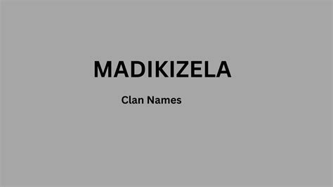 iziduko clan names.